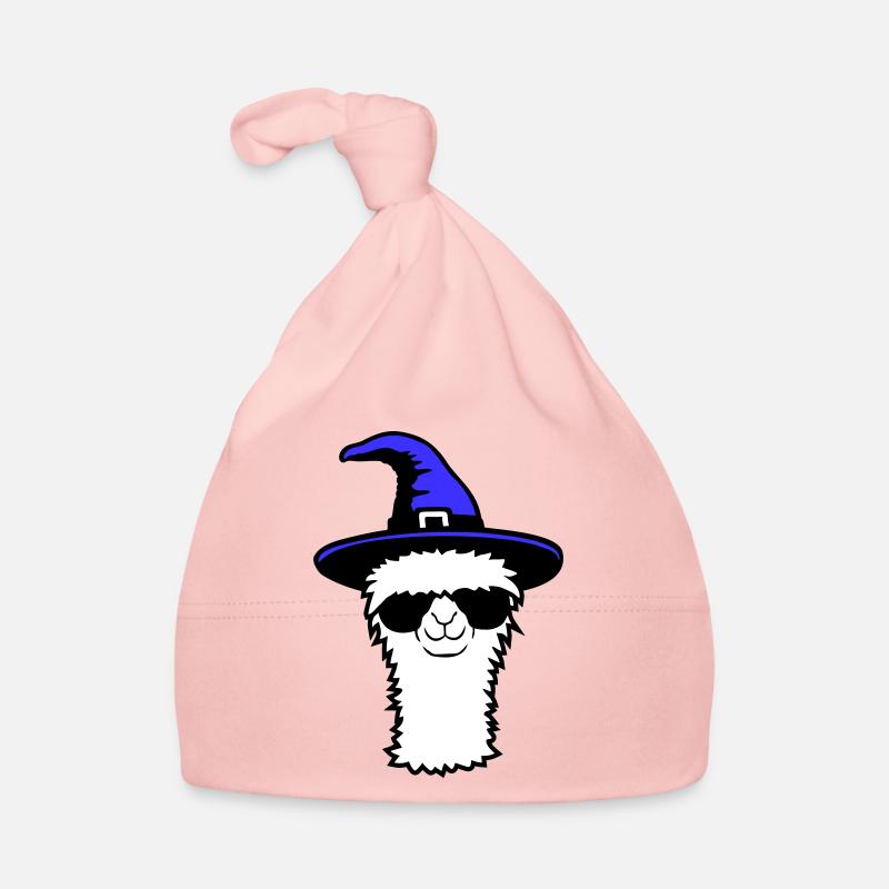 Lama Cool Witch Hat Sunglasses Halloween Alpaca Organic Baby Cap