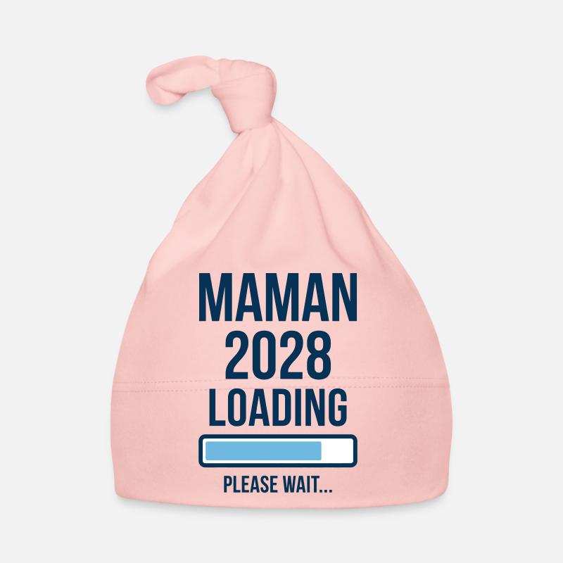Schwangerschaftsankündigung Mama 2028 lädt Baby Bio-Mütze
