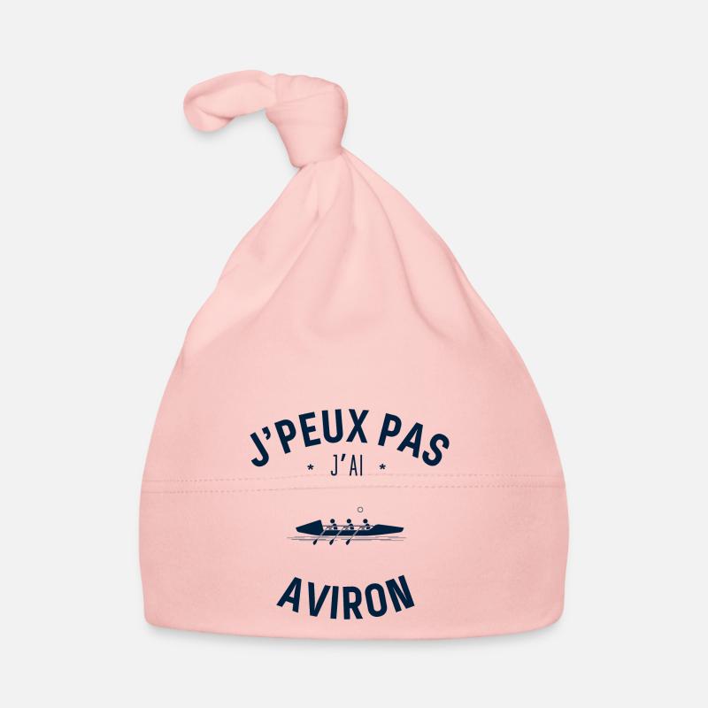 J Peux Pas J Ai Aviron - Bonnet bio Bébé - rose