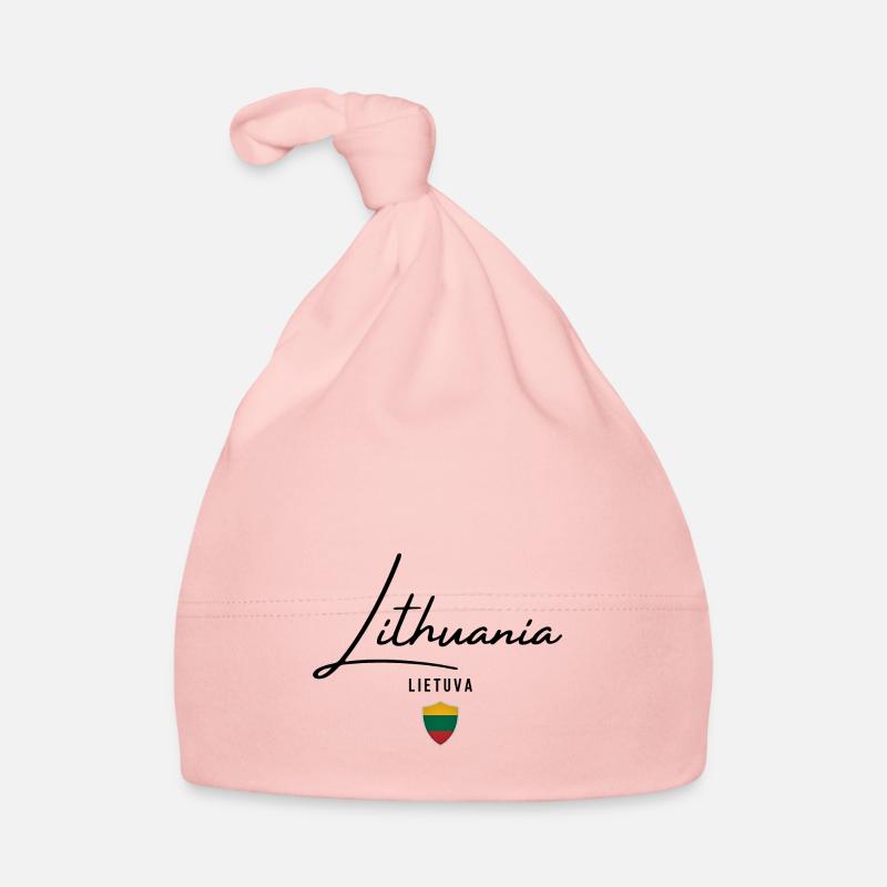 Drapeau lituanien, fierté lituanienne Bonnet bio Bébé