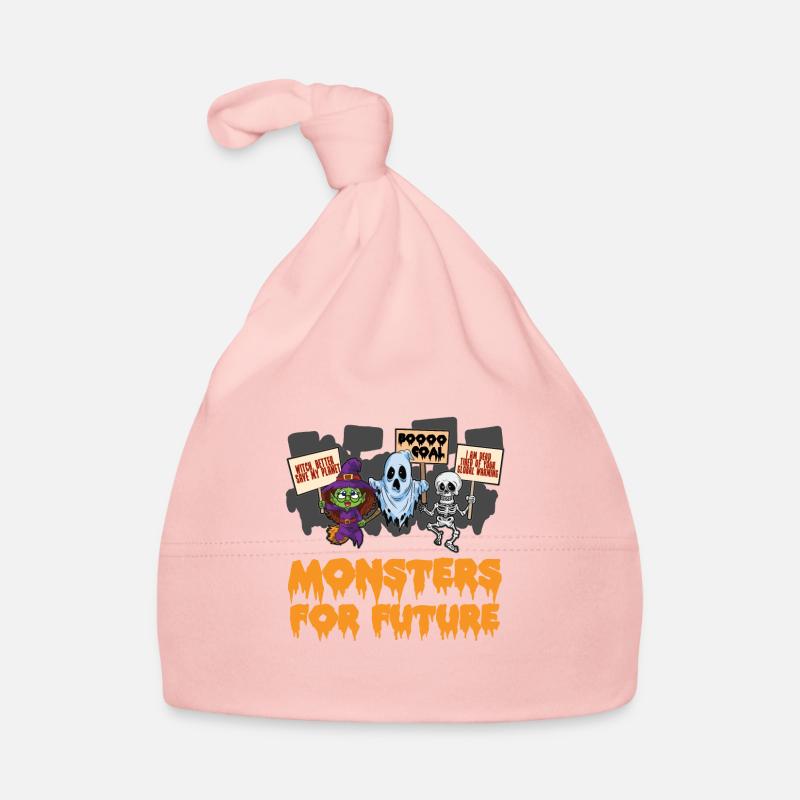 Monster for future climate activist Halloween Organic Baby Cap