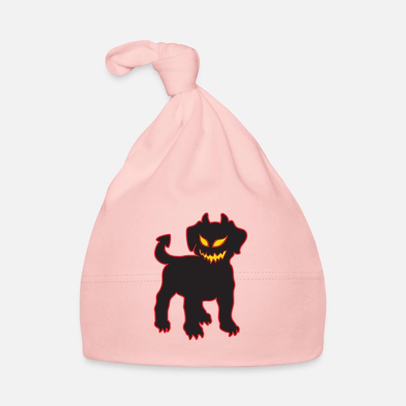Halloween Devil Dog Demonic Puppy Glowing Organic Baby Cap