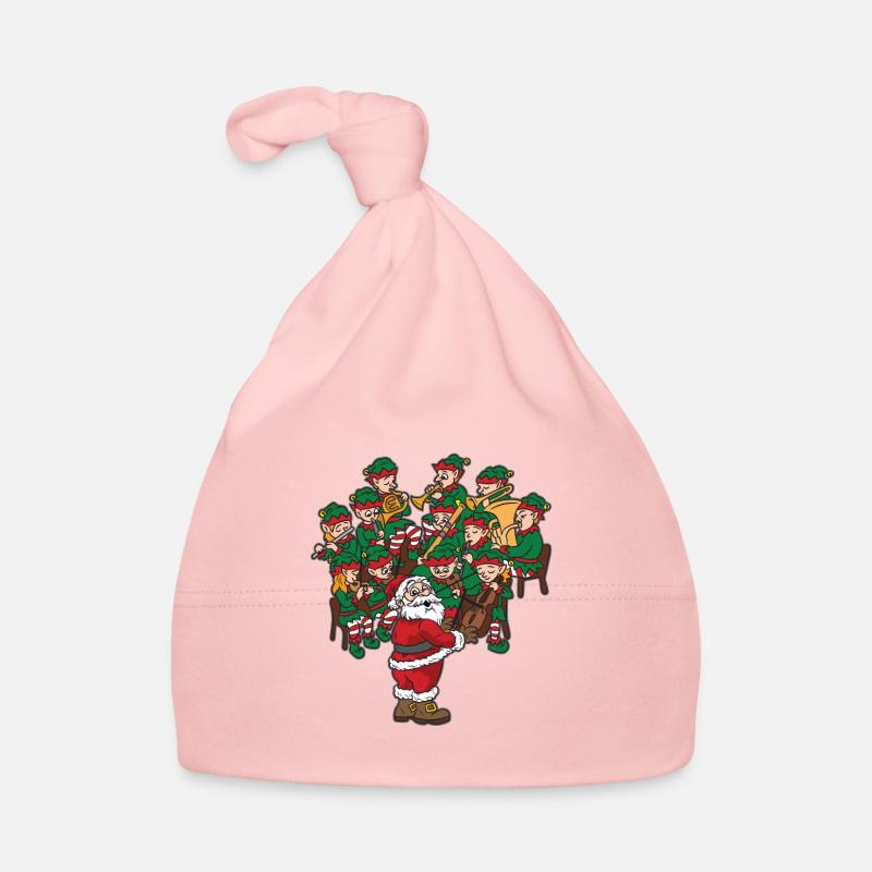 Weihnachtsmann-Musikdirigent Weihnachtsorchester Baby Bio-Mütze