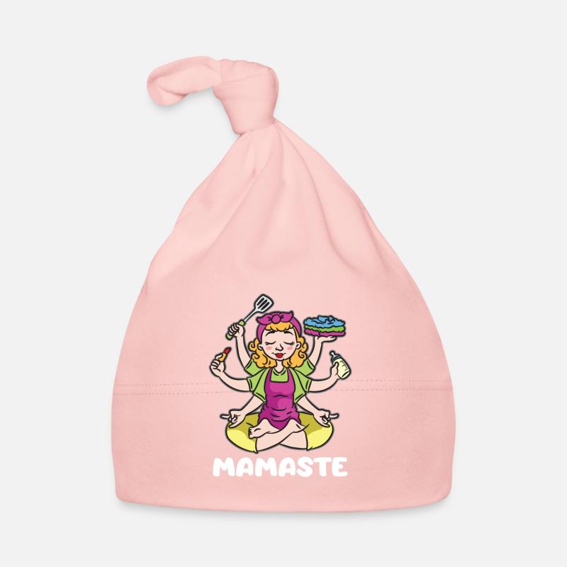 Mamaste Mama Mutter Yoga Pose Baby Bio-Mütze