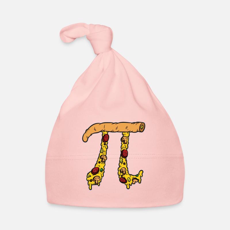 Pi zza Math Pizza Fan - Bonnet bio Bébé - rose