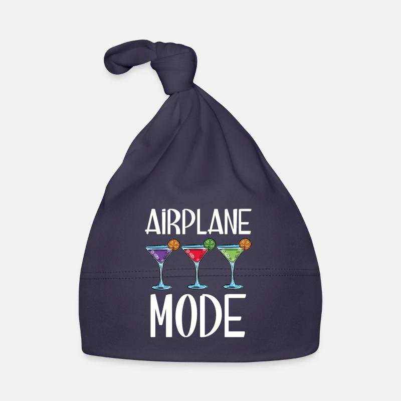 Airplane Mode Cocktails Organic Baby Cap