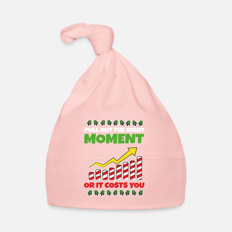 Drôle de blague de Noël pour les traders d’actions Bonnet bio Bébé