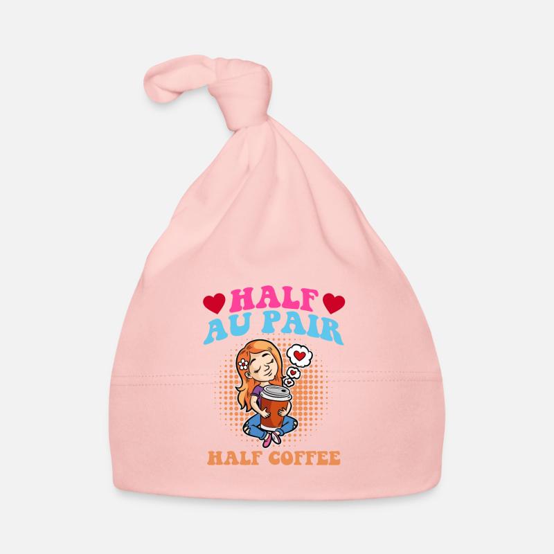 Half Au Pair half coffee Organic Baby Cap