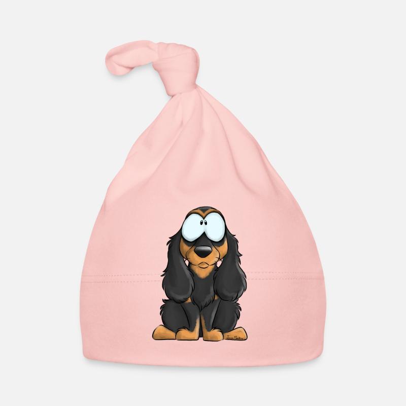 Je Suis Cocker Anglais Noir Feu Bonnet bio Bébé