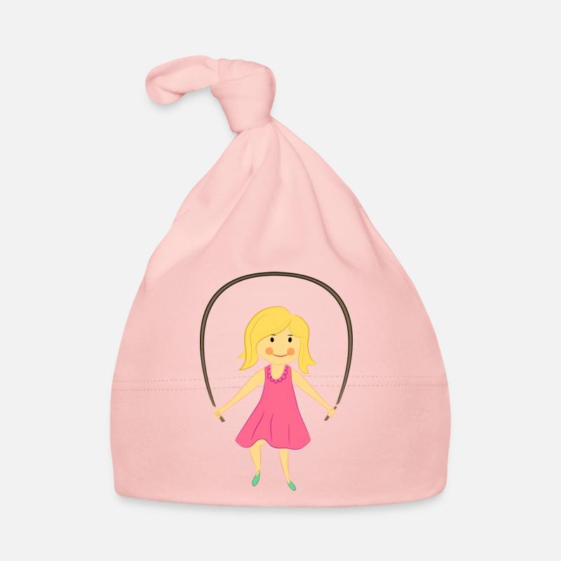 Maria joue à la corde à sauter Bonnet bio Bébé