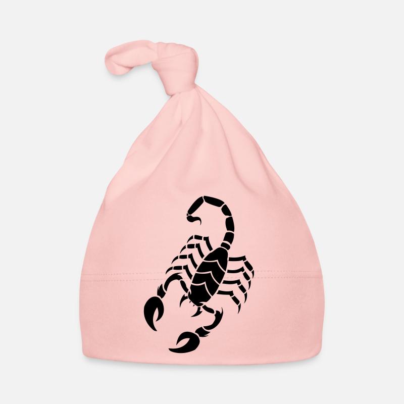scorpion - Bonnet bio Bébé - rose