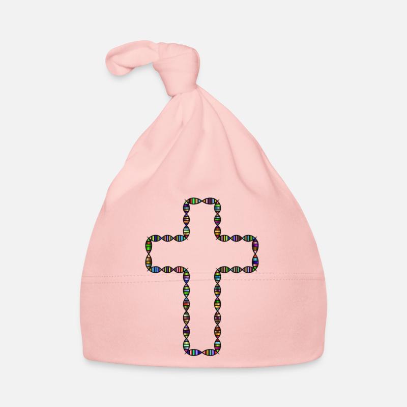 Cross Multicolor quotidien - Bonnet bio Bébé - rose