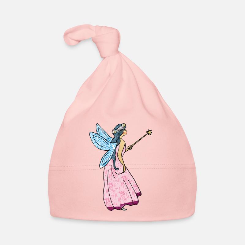 Fee mit Zauberstab Baby Bio-Mütze
