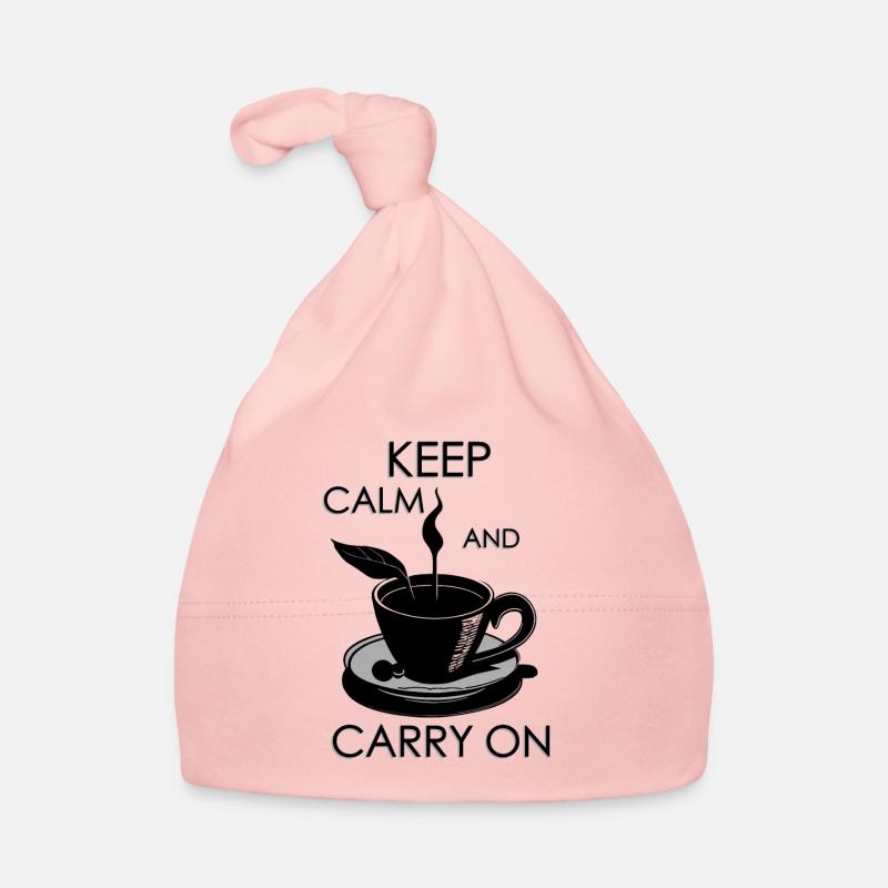 Keep calm and carry on Organic Baby Cap