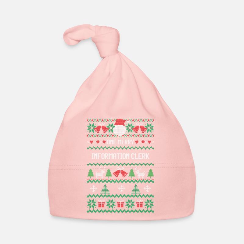 One Merry Information Clerk Organic Baby Cap