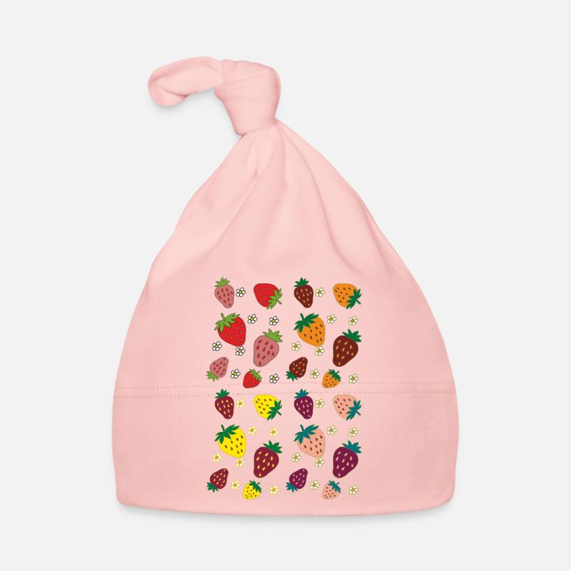 Fraises colorées Bonnet bio Bébé
