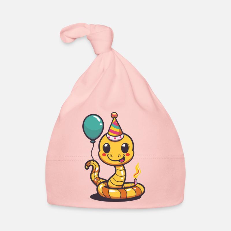 Serpent Cobra Anniversaire Bébé Bonnet bio Bébé
