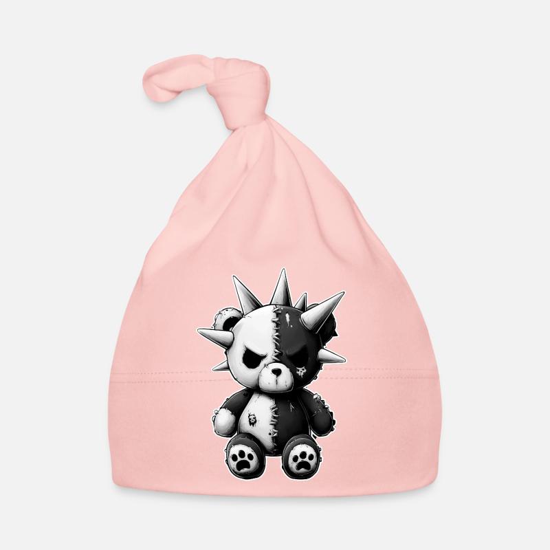 Punk peluche Broken Skull Bonnet bio Bébé