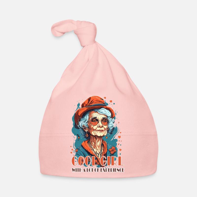 Erfahrene Charmefrau Illustration Baby Bio-Mütze