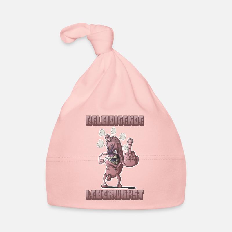 Insulter la foie wurst - Bonnet bio Bébé - rose