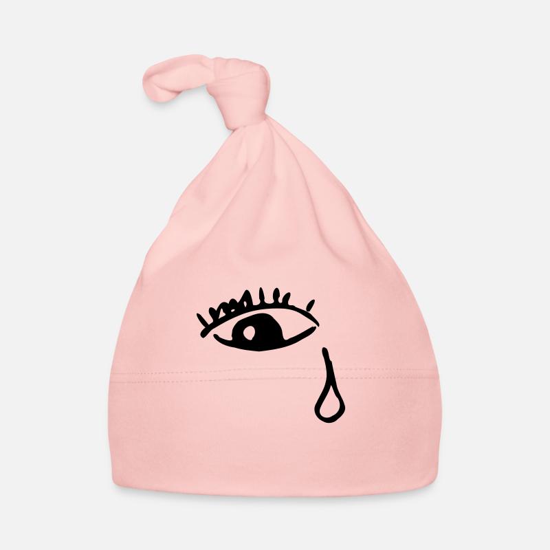 Pleurer oeil - Bonnet bio Bébé - rose