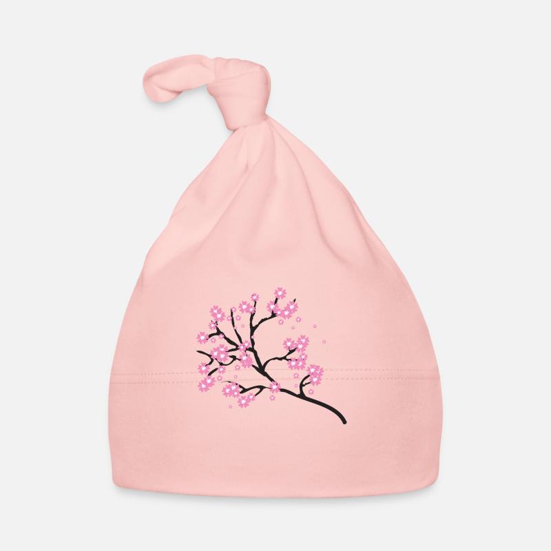 Cherry blossom branch Organic Baby Cap