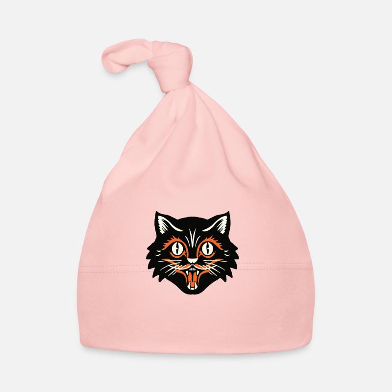 Chat noir Bonnet bio Bébé
