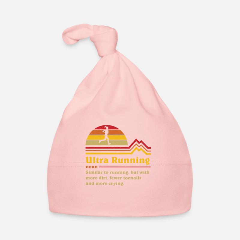 Coureur de trail ultra ultra-course de définition drôle Bonnet bio Bébé