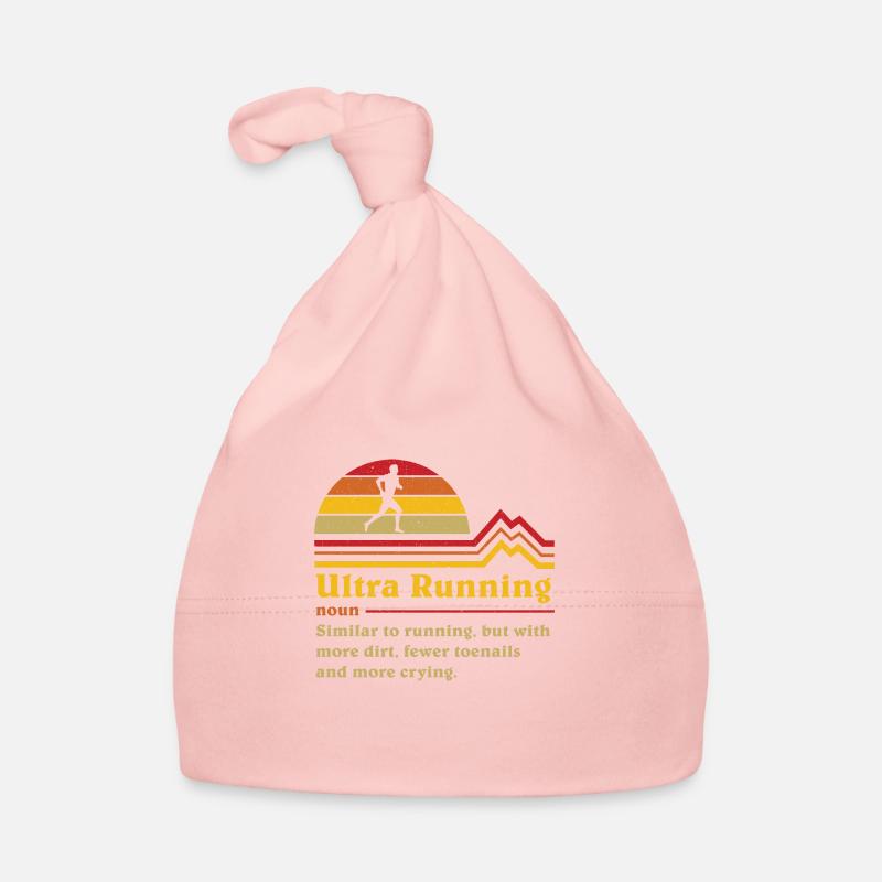 Coureur de trail ultra ultra-course de définition drôle Bonnet bio Bébé