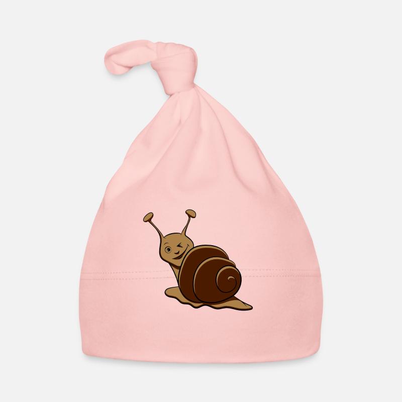 Escargot drôle clin d’oeil Bonnet bio Bébé
