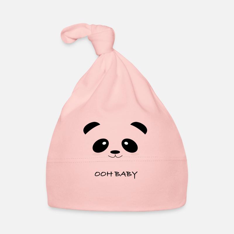 baby panda - Bonnet bio Bébé - rose