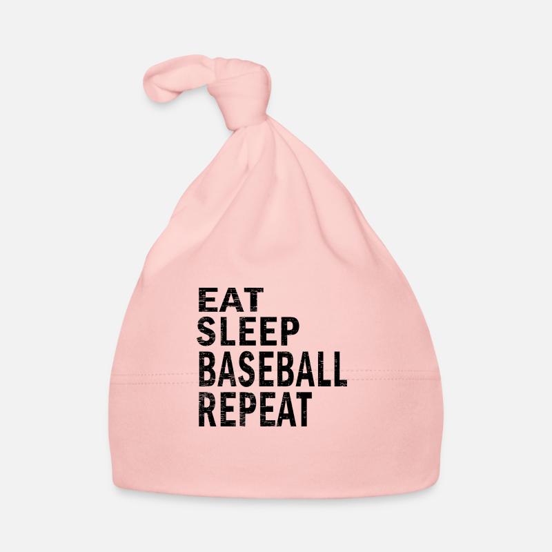 Manger dormir Répétition de baseball pour les amateurs de baseball Bonnet bio Bébé