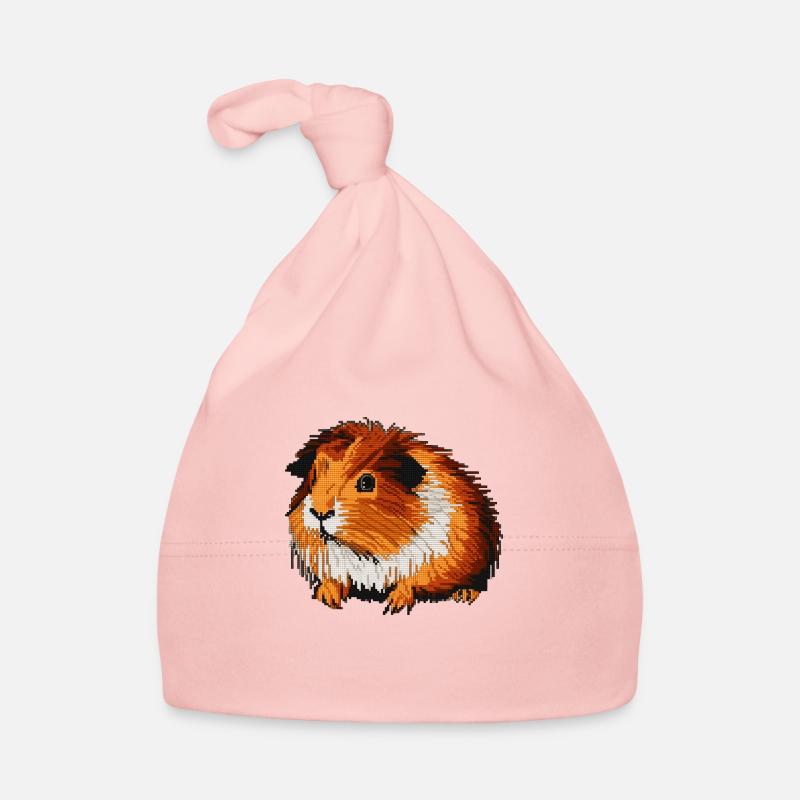 Guinea pigs in beautiful 8 bit graphics Organic Baby Cap