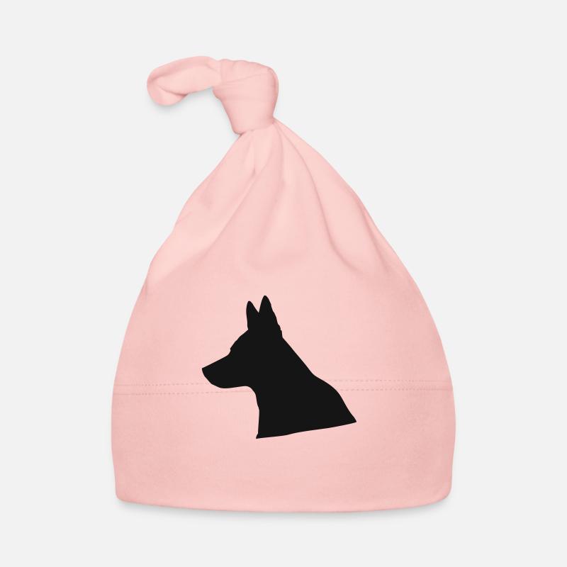 German Shepherd / Wolf Head Silhouette Organic Baby Cap
