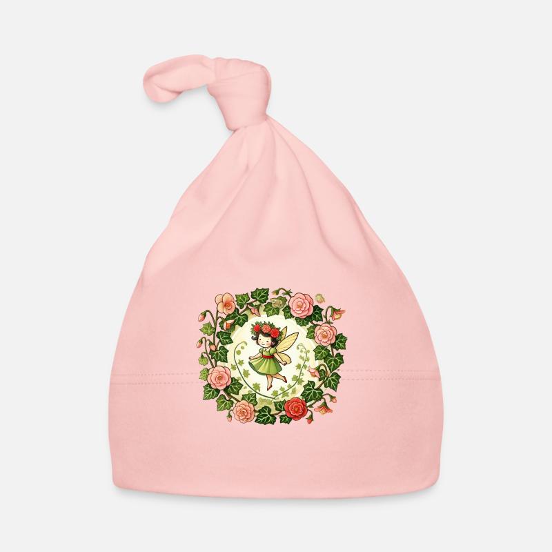 Blume Garten Fee - Baby Bio-Mütze - Rosa