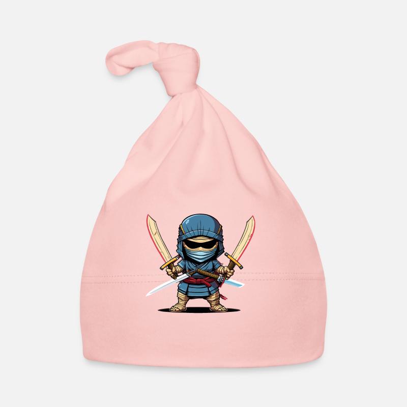 Ninja Momie - Bonnet bio Bébé - rose