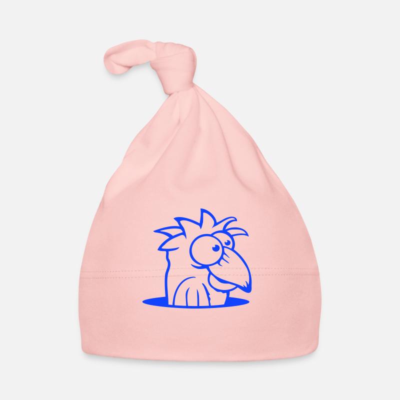 Bird Bottom Hole Funny Goofy Silly Confused Fun Organic Baby Cap