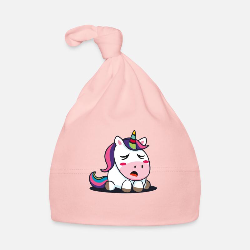 Bébé licorne - Bonnet bio Bébé - rose