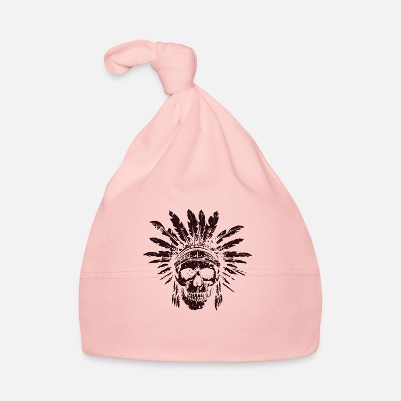 Indian Skull 01 Organic Baby Cap
