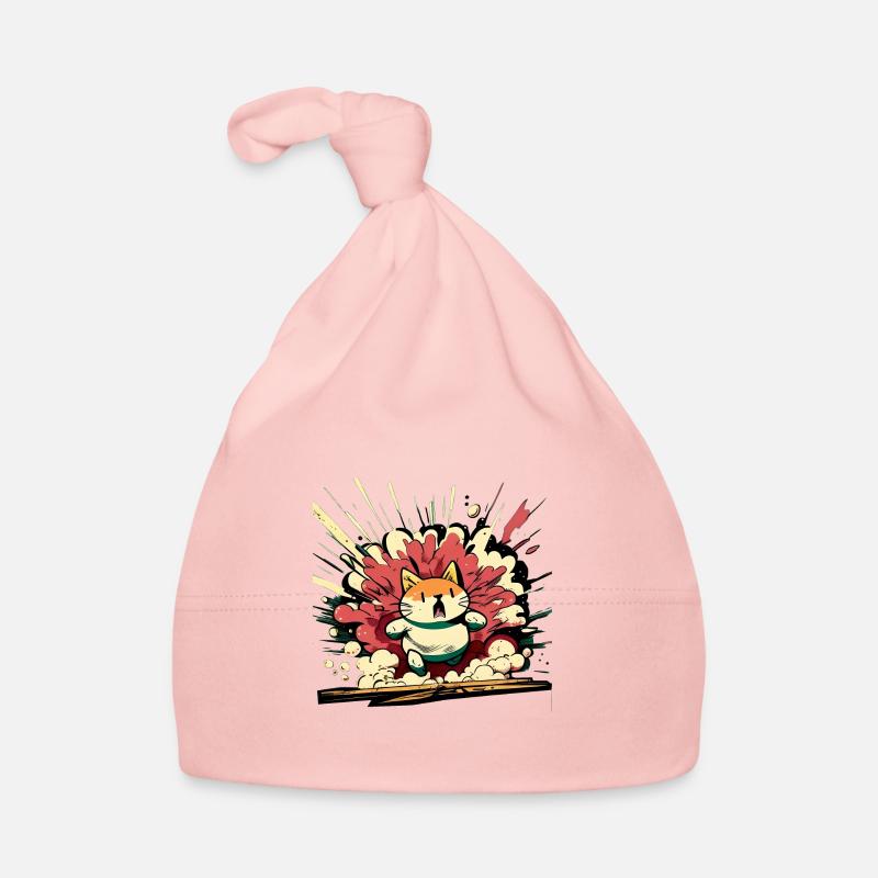The cat did something wrong again Organic Baby Cap