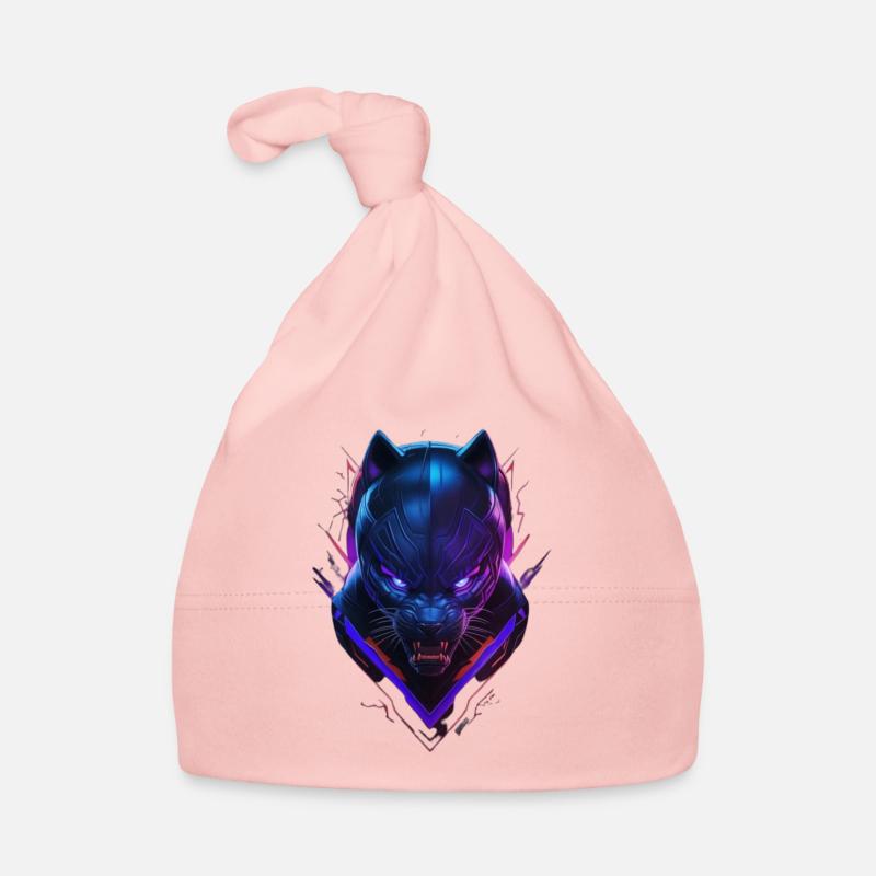 Schwarzer Panter Baby Bio-Mütze
