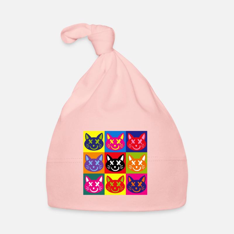 Chats (Pop Art) Bonnet bio Bébé