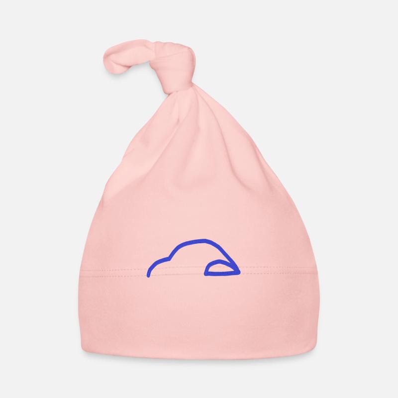 silhouette auto bleue Bonnet bio Bébé