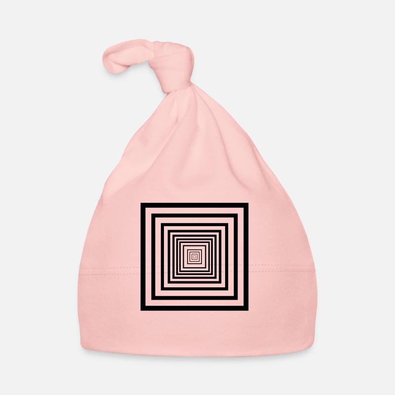 rectangles - Baby Bio-Mütze - Rosa