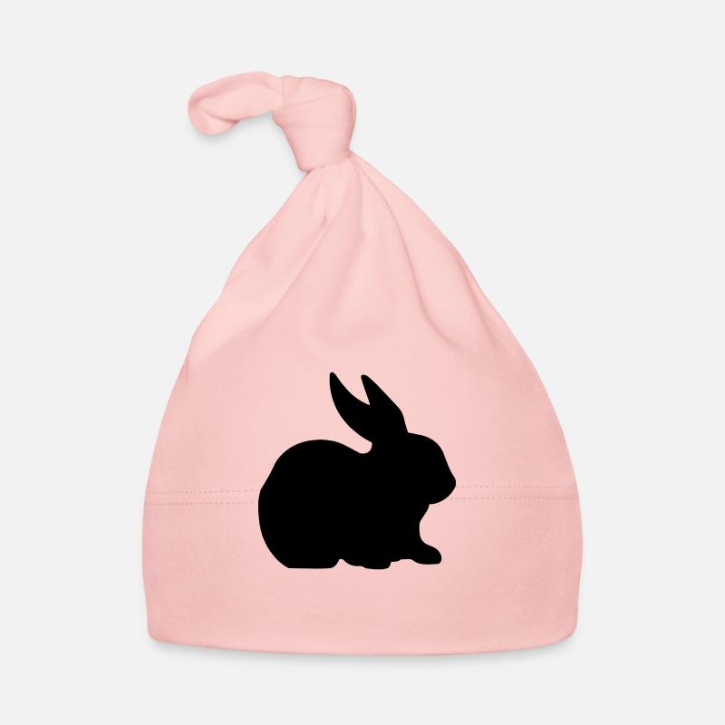 Bunny rabbit silhouette Organic Baby Cap