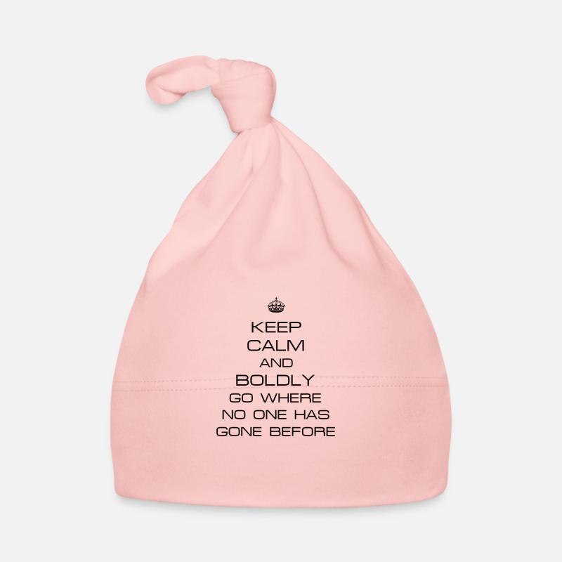 Keep calm Star Trek - Baby Bio-Mütze - Rosa
