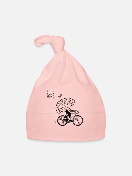 Free Your Mind - Baby Bio-Mütze - Rosa - Vorne