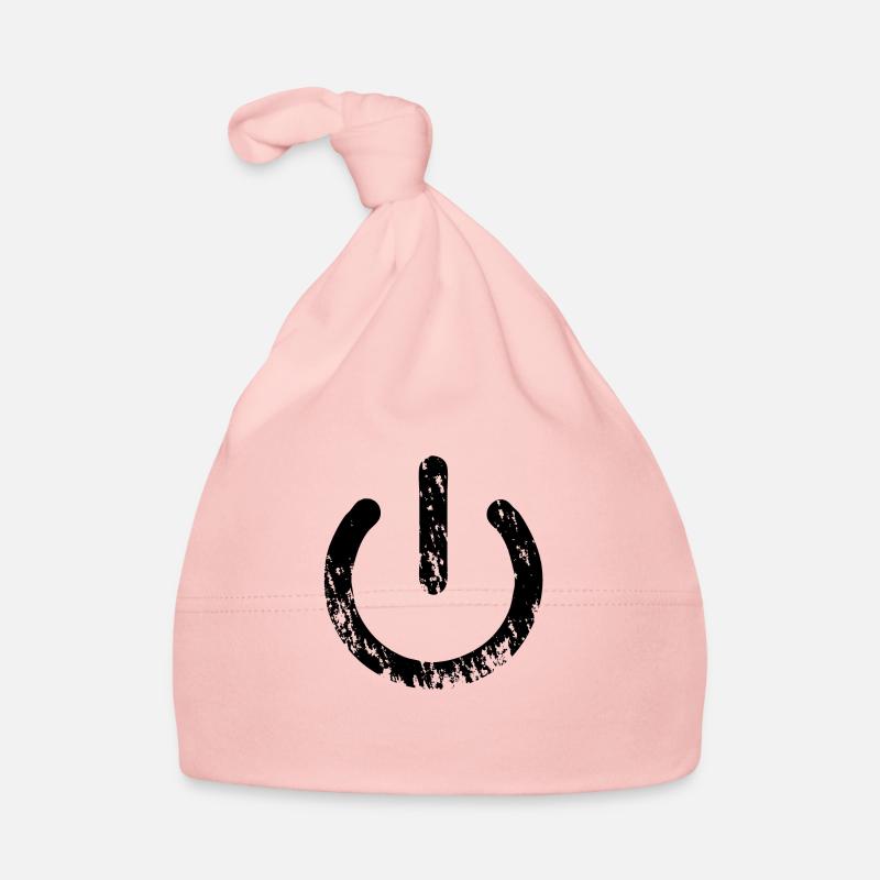 on / off button Baby Bio-Mütze