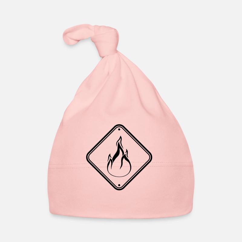 panneau d'avertissement bouclier attention prudence danger feu Bonnet bio Bébé
