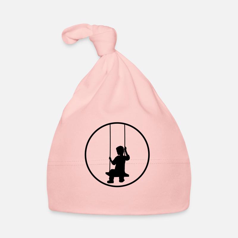 rock circle round ring silhouette lonely trauri Organic Baby Cap